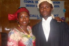 with my mom- Aminata K. Marrah